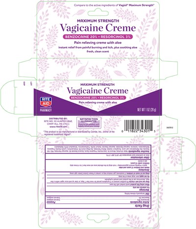 Principal Display Panel- Carton (5437812 Rite Aid Fem Itch Carton)